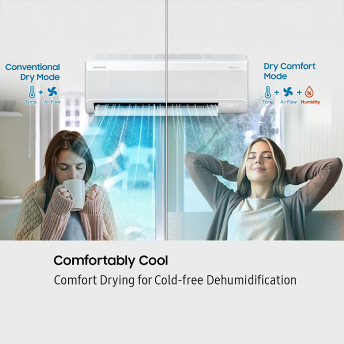 Samsung AC Split 1 1/2 PK Inverter Windfree Neo Lite AI - AR60H13D1LWNSE